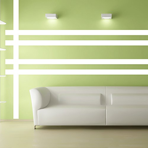 Borders Unlimited White Simple Stripe