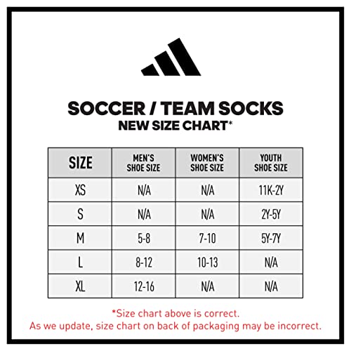 adidas Unisex Metro 6 Soccer Socks (1-pair), Ultra Pop/Clear Grey/Black, Medium