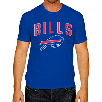 Team Fan Apparel NFL Home Team Tee - Gameday Adult T-Shirt - Pro Football Cotton & Polyester Shirt (Buffalo Bills - Blue, Adult XX-Large)