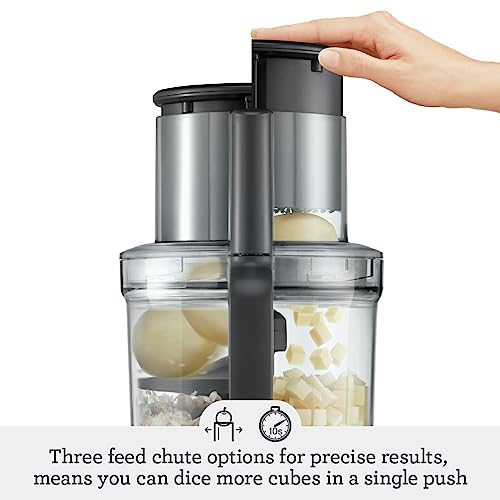 Breville Sous Chef 16 Cup Peel & Dice Food Processor, Brushed Aluminum, BFP820BAL,Silver