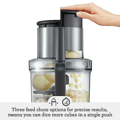 Breville Sous Chef 16 Cup Peel & Dice Food Processor, Brushed Aluminum, BFP820BAL,Silver