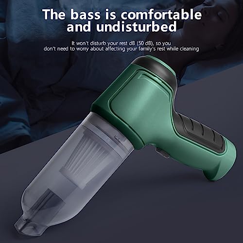 3-in-1 Vacuum Cleaner, Handheld Vacuum Cordless with 6000Pa Strong Suction, Car Portable Vacuum Cordless Wet and Dry Cleaning, 120W High Power Small Rechargeable Hand Vacuum Cleaner for Car, Home