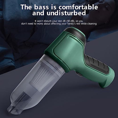 3-in-1 Vacuum Cleaner, Handheld Vacuum Cordless with 6000Pa Strong Suction, Car Portable Vacuum Cordless Wet and Dry Cleaning, 120W High Power Small Rechargeable Hand Vacuum Cleaner for Car, Home