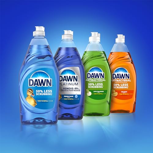 Dawn Platinum Dishwashing Liquid Dish Soap, Refreshing Rain Scent, 32.7 fl oz