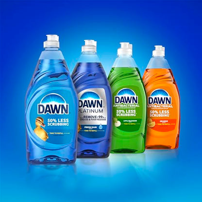 Dawn Platinum Dishwashing Liquid Dish Soap, Refreshing Rain Scent, 32.7 fl oz