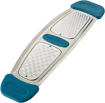 Rachael Ray Multi Stainless Steel Grater, Marine Blue, Small