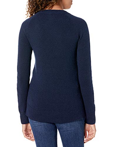 Amazon Essentials Women's Classic-Fit Soft Touch Long-Sleeve Crewneck Sweater, Navy, Medium