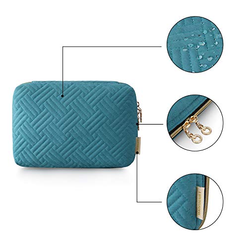 BAGSMART Electronics Organizer Travel Case, Small Travel Cable Organizer Bag for Travel Essentials, Travel Tech Organizer as Travel Accessories for Women, Cord Organizer for Phone, SD Card, Teal