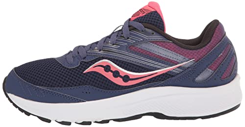 Saucony Women's Cohesion 15 Running Shoe, Cobalt/Punch, 7