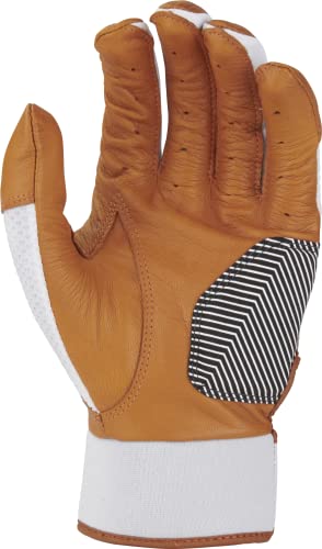 Rawlings | WORKHORSE Baseball Batting Gloves | Youth Small | Caramel/White