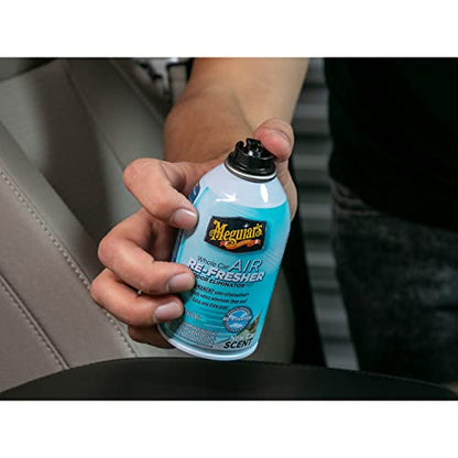 Meguiar's Whole Car Air Refresher, Odor Eliminator Spray Eliminates Strong Vehicle Odors, New Car Scent - 2 Oz Spray Bottle