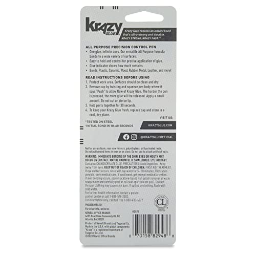 Krazy Glue, All Purpose, Precision Control Pen, 4 g