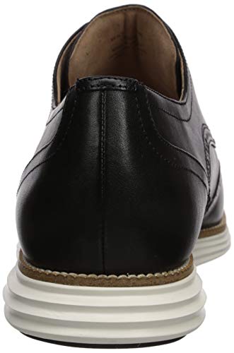 Cole Haan Men's Original Grand Shortwing Oxford Shoe, Black Leather/White, 11 Medium US