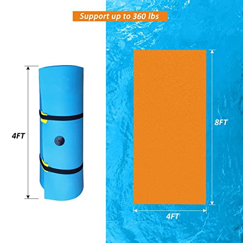 Zipfun Floating Mat - for Lake Water Lily Pad Mat, XPE Island Kid and Adults (8' x 4' 1.3")
