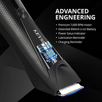 2 in 1 Groin Hair Trimmer & Body Groomer for Men, Ball Shaver with 2 Different Replaceable Ceramic Blades Specifically Designed to Balance Safety and Sharpness, Keep Your Groin & Body Trim Neat Clean