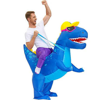 Decalare Inflatable Costume For Adults, Inflatable Dinosaur Costume, Halloween Costumes For Men/Women,Funny Blow up Costumes