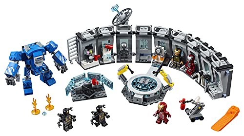 LEGO Marvel Avengers Iron Man Hall of Armor 76125 Building Kit, Marvel Tony Stark Iron Man Suit Action Figures (524 Pieces)