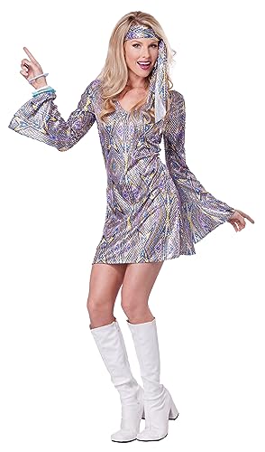 Disco Sensation Dress Costume Medium Multi