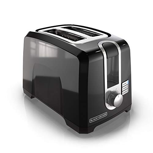 BLACK+DECKERE 2-Slice Toaster with Extra Wide Slots and 6 Shade Settings