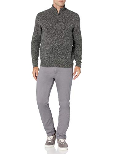 Amazon Essentials Men's Long-Sleeve Soft Touch Quarter-Zip Sweater, Charcoal Marl, XX-Large