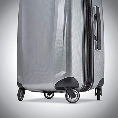 Samsonite Winfield 3 DLX Hardside Luggage with Spinners, 2-Piece Set (20/25), Silver