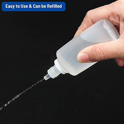 TOOL GADGET Plastic Dropping Bottles Vial of Liquid Eye Liquid Dropper, 60ml, 12 pack