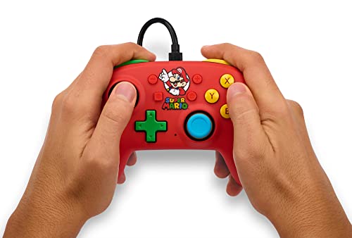 PowerA Nano Wired Controller for Nintendo Switch - Mario Bros., Comfortable Ergonomics, Officially licensed for Nintendo Switch and Nintendo Switch Lite