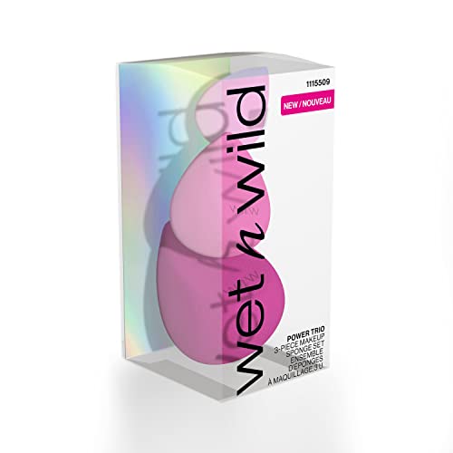 wet n wild Power Trio 3-Piece Beauty Blender Makeup Sponge Set