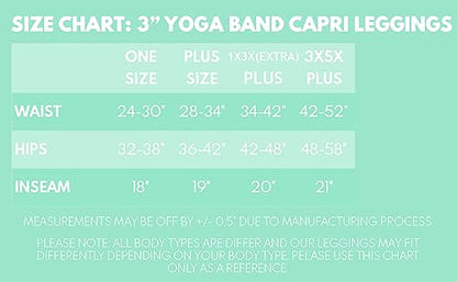 Leggings Depot Women's 3" Waistband Yoga High Waisted Solid Leggings Pants (Capri, Sky Blue, Plus Size)