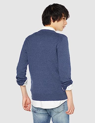 Amazon Essentials Men's Crewneck Sweater (Available in Big & Tall), Blue Heather, Large