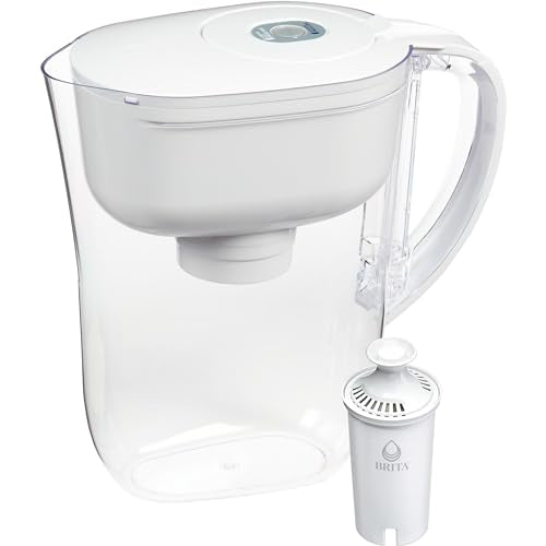 Brita Metro Water Filter Pitcher, BPA-Free Water Pitcher, Replaces 1,800 Plastic Water Bottles a Year, Lasts Two Months or 40 Gallons, Includes 1 Filter, Kitchen Accessories, Small - 6-Cup Capacity