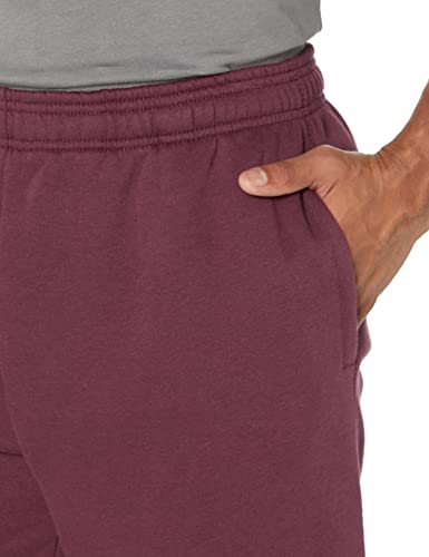 Amazon Essentials Men's Fleece Sweatpant (Available in Big & Tall), Burgundy, Medium