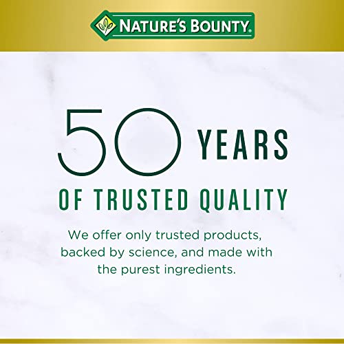 Nature’s Bounty Zinc 50mg, Immune Support & Antioxidant Supplement, Promotes Skin Health 250 Caplets