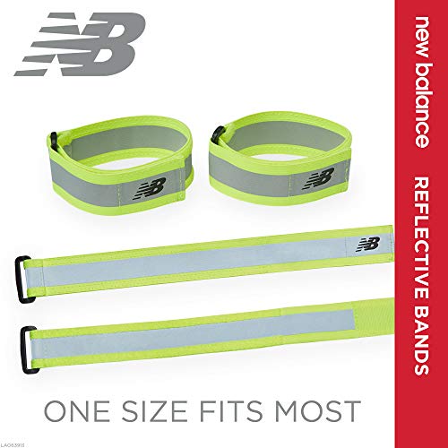 New Balance Reflective Bands - Runners Reflective Arm Band & Leg Ankle Band | Reflective Safety Band for Night Time Running/Jogging, Walking, Cycling/Bicycle/Bike for Women, Men, Kids