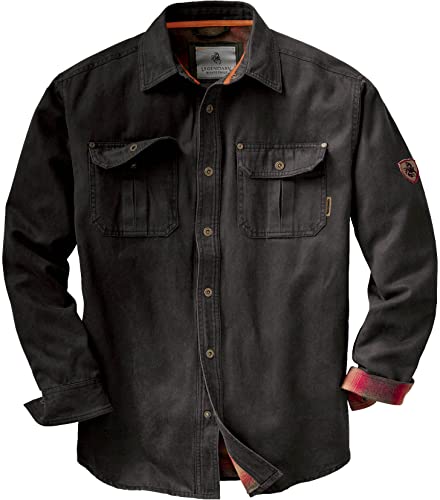 Legendary Whitetails Men's Standard Journeyman Shirt Jacket, Tarmac, Large