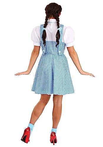 Rubie's womens Wizard of Oz Dorothy Dress and Hair Bows Adult Sized Costumes, Blue/White, Standard US