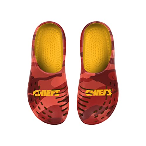 FOCO Kansas City Chiefs NFL Mens Tonal Camo Clog - L