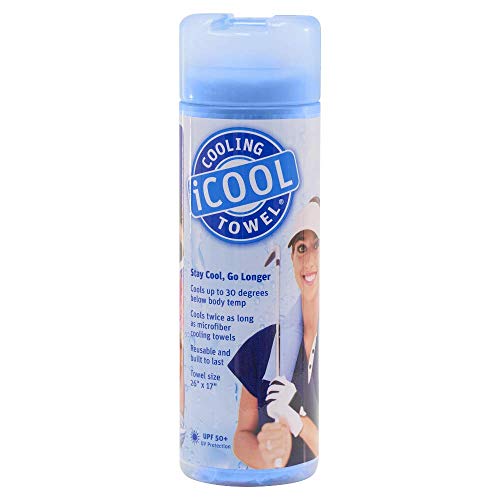 FROGG TOGGS iCOOL PVA Cooling Towel, 26" x 17", Sky Blue