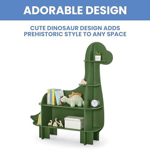 Delta Children Dinosaur Bookcase - Greenguard Gold Certified, Fern Green