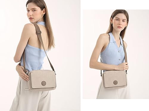 AFKOMST Small Crossbody Bags for Women Trendy Cross Body Bag Purses, PU Leather Crossbody Handbags with Gultar Strap