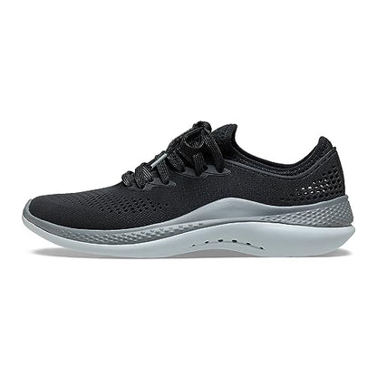 Crocs Men's LiteRide 360 Pacer Sneakers, Black/Slate Grey, 11 Men