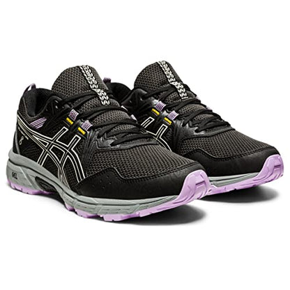 ASICS Womens Gel-Venture 8 Running Shoes, Black/Ivory, 8