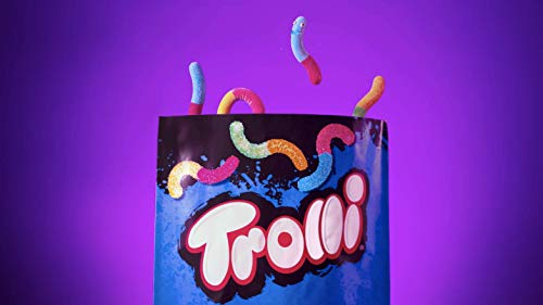 Trolli Sour Brite Crawlers, Very Berry, Sour Gummy Worms, 28.8 Ounce Resealable Bag