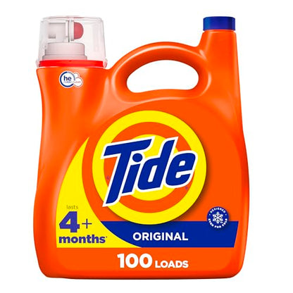 Tide Liquid Laundry Detergent, Original, 100 loads, 146 fl oz, HE Compatible