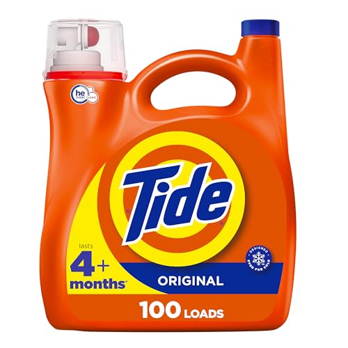 Tide Liquid Laundry Detergent, Original, 100 loads, 146 fl oz, HE Compatible