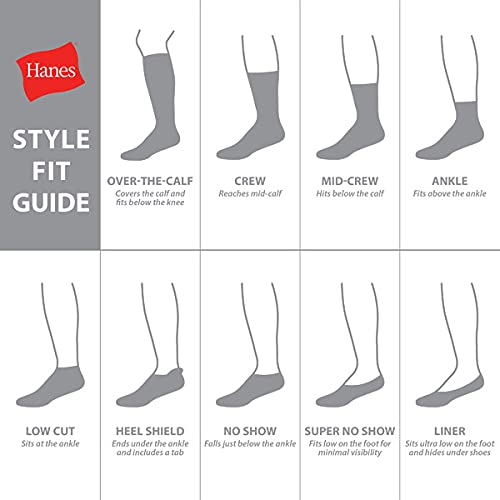 Hanes Ultimate girls Cool Comfort Ankle, 14-pack fashion liner socks, Assorted, Medium US