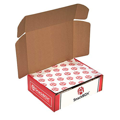 SnackBOX Snacks BOX Care Package (50 Count) Back To School College Variety Pack Candy Treats Gift Baskets Guys Girls Adults Kids Grandkids Men Women Food Sampler Student Birthday Cookies Chips Finals Snack Packs Office Military and Gift Ideas