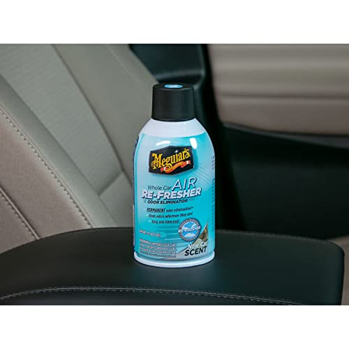 Meguiar's Whole Car Air Refresher, Odor Eliminator Spray Eliminates Strong Vehicle Odors, New Car Scent - 2 Oz Spray Bottle