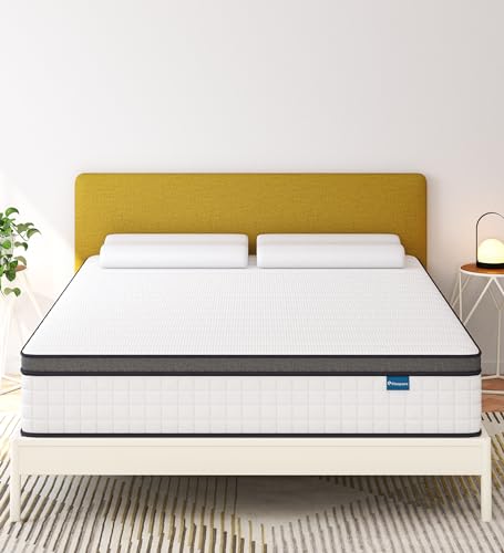 elitespace Full Size Mattress,12 Inch Full Mattress in a Box,Hybrid Memory Foam Spring Full Mattresses,Soft and Comfort Medium Firm Mattress,CertiPUR-US Certified.