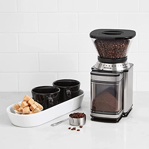 Coffee Grinder by Cusinart, Electric Burr One-Touch Automatic Grinder with18-Position Grind Selector, Stainless Steel, DBM-8P1